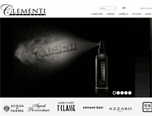 Tablet Screenshot of clementiprofumerie.it